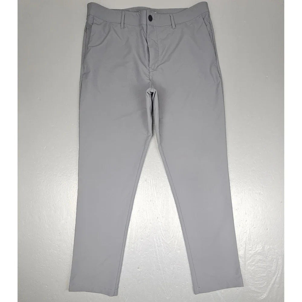 Banana‎ Republic Golf Pants Mens 34x31 Gray Performance Athletic Flat Front